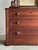 Antique Walnut Dresser With Arched Mirror and Carved Crest For Sale - Image 4 of 18