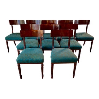 Hickory Chair Regency Style Dining Chairs - Set of 10 For Sale