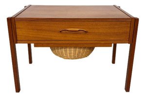 Mid-Century Teak Sewing Table, 1960s