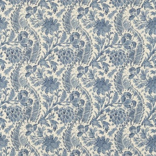 Zoffany Cochin Fabric in Blue For Sale