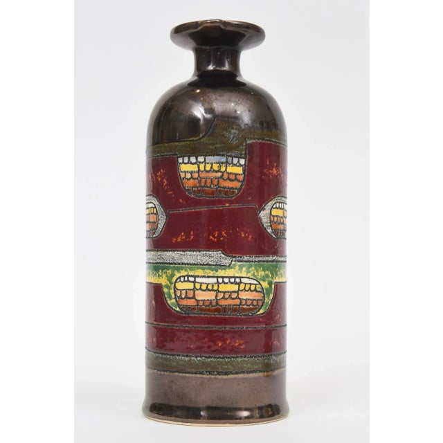 Abstract Glazed Ceramic Object Decanter by Vega, 1970's For Sale - Image 10 of 12
