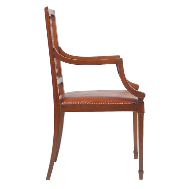 Art Nouveau Walnut Armchair by Jakob & Joseph Kohn For Sale - Image 4 of 14