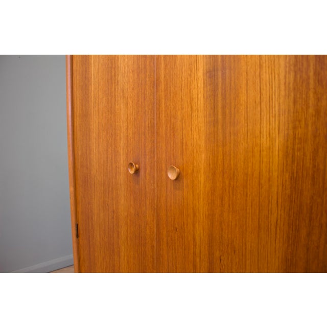 Wood Mid-Century Teak Wardrobe, 1960s For Sale - Image 7 of 10