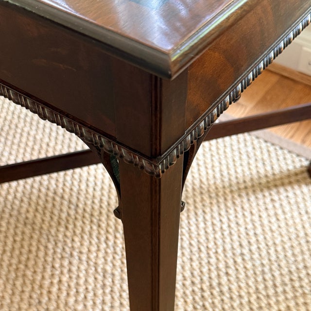 Stickley Chinese Chippendale Side Table Great apron detail and fretwork with a single drawer. There is a scratch on top of...