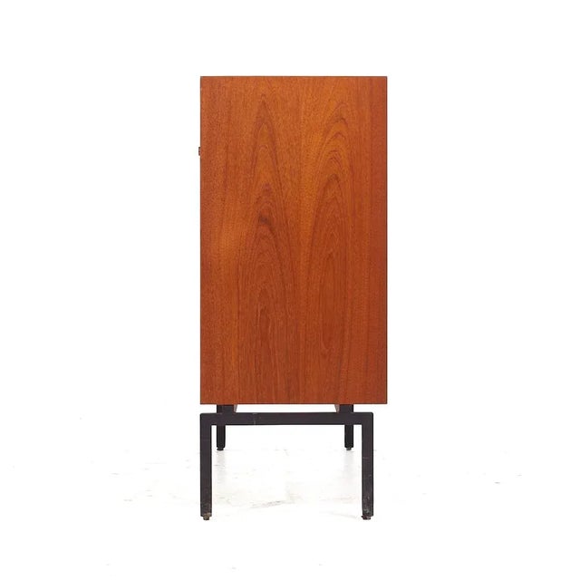 Mid 20th Century Mid Century Danish Teak Tambour Door Credenza - Pair For Sale - Image 5 of 12