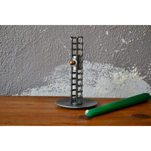 Modern Scandinavian Modern Candleholder in Silver For Sale - Image 3 of 9