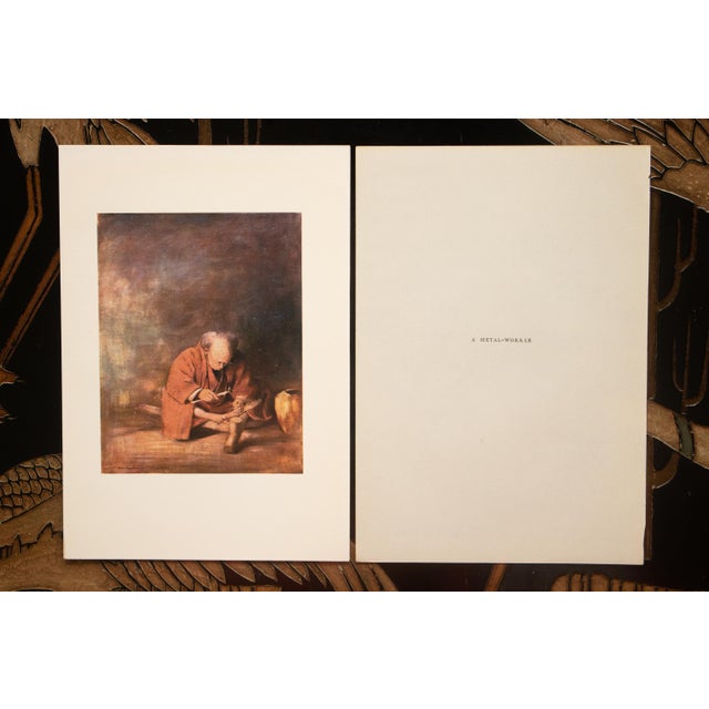 1900 - 1909 1901 Mortimer Menpes, "A Metal-Worker" Original Period Antique Print of Japan From London For Sale - Image 5 of 7