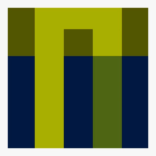 Not Yet Made - Made To Order Lime and Deep Navy Hooks Fine Art Print Set 30" X 40" by Liz Roache For Sale - Image 5 of 11