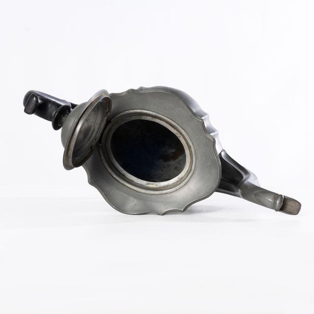 Victorian 1830's Dixon & Son Pewter Coffee Pot, Creamer and Sugar For Sale - Image 3 of 18