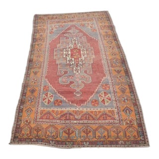 1950s Turkish Handknotted Wool Carpet For Sale