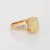 Modern Natural Opal Diamond Ring Vintage 14k Yellow Gold Oval Fine Jewelry size 7.25 For Sale - Image 3 of 7