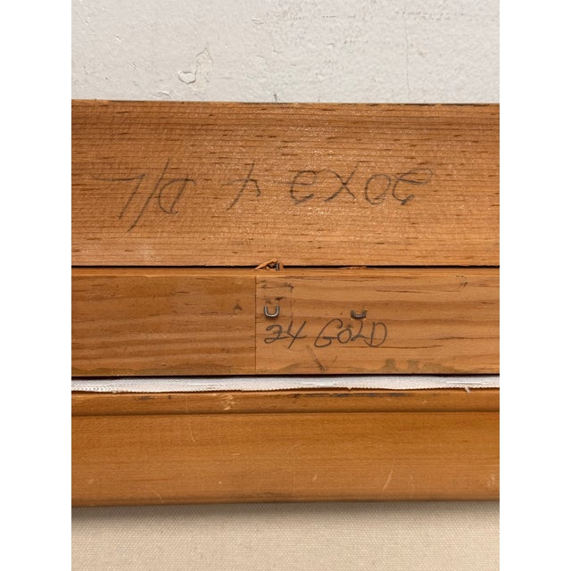 Figurative Masks Acrylic Painting, Framed. For Sale - Image 12 of 12