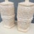 Boho Chic Vintage Boho Chic Ceramic Faux Bamboo and Wicker Table Lamps - A Pair For Sale - Image 3 of 7