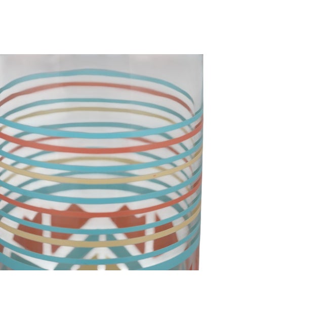 Glass Mid 20th Century Southwestern Mid Century Glass Tumblers, Set of 6 For Sale - Image 7 of 8