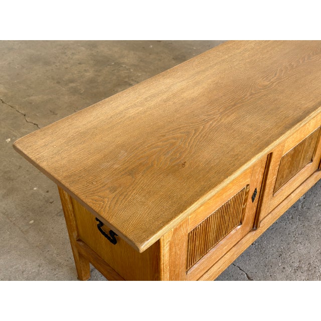 Danish Oak Sideboard by Henning Kjærnulf, 1960s For Sale - Image 4 of 11