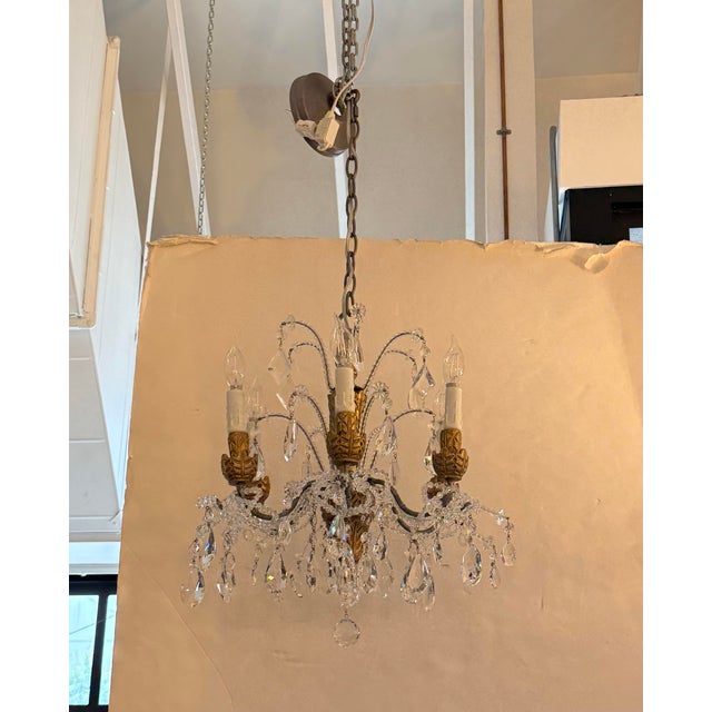 Eloquence Petite Genovese Six-Light Chandelier, Aged Gold For Sale In San Francisco - Image 6 of 13
