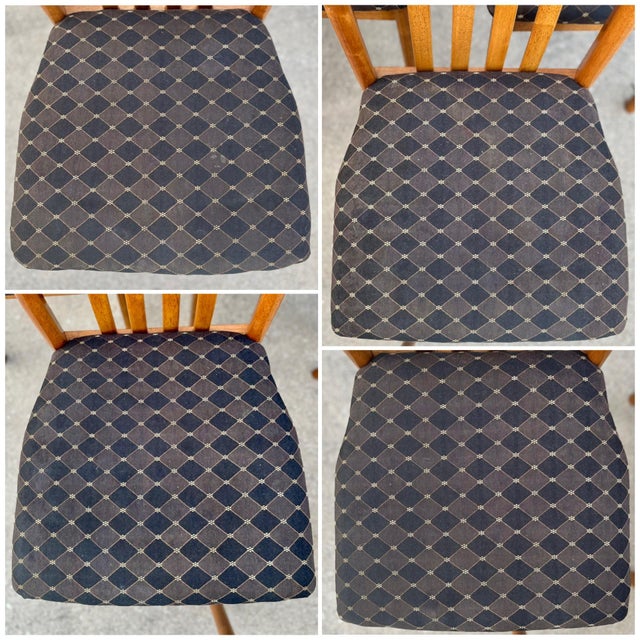 Danish Mid Century Modern Style Dining Chairs | Set of Six in Benny Linden Style For Sale - Image 10 of 12