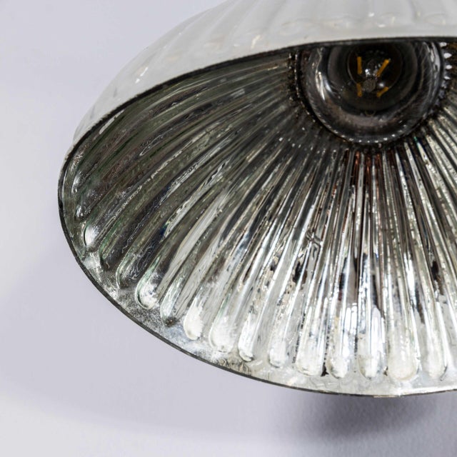 Gold Mercury Glass Adjustable Wall Lamp, 1940s For Sale - Image 8 of 11