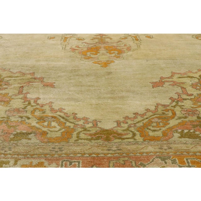 Late 19th Century Turkish Oushak Rug, 11'08 X 16'00 For Sale In Dallas - Image 6 of 12