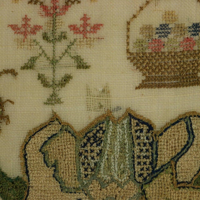Antique Sampler, 1842, by Ann Minter Aged 8 Years For Sale - Image 15 of 17