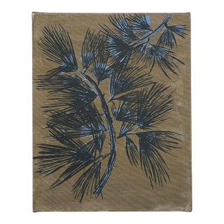 1970s Branch Botanical Painting Wall Art on Canvas. For Sale
