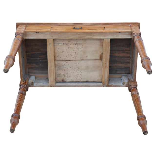 Antique Pitch Pine Desk or Side Table, 19th Century For Sale - Image 6 of 9