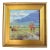 Silvio Silvestri, Listed Artist Beautiful Mountain Landscape Oil Painting W/ Antiqued Gold Wood Frame For Sale