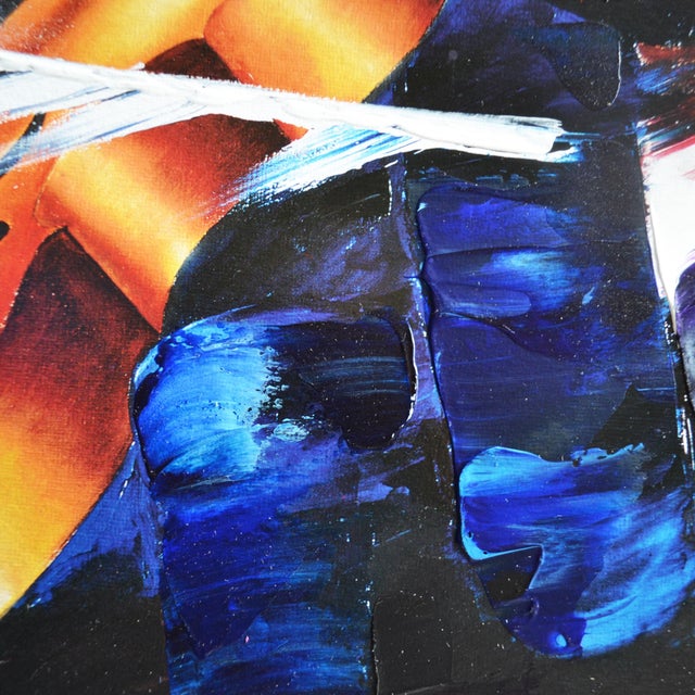 Limited Edition "Three Violins" Embellished Lithograph by Victor Spahn For Sale - Image 4 of 6