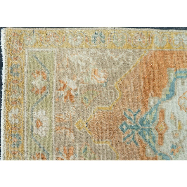 Turkish Turkish Mini Rug Oriental Hand Knotted Vintage Rug 1'7" x 3'4" #20743 For Sale - Image 3 of 8