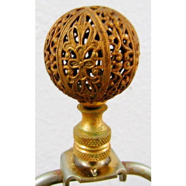 Vintage Parcel-Gilt Wood Candlestick Floor Lamp With Acanthus Leaf Accent Italy For Sale - Image 11 of 16