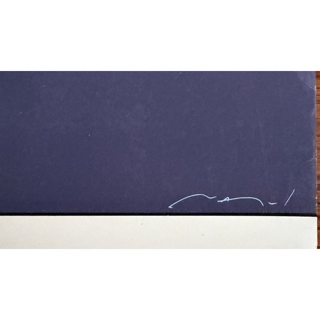 Art Deco Patrick Nagel - Genaro Gallery Silkscreen Poster - 1986 For Sale - Image 3 of 4