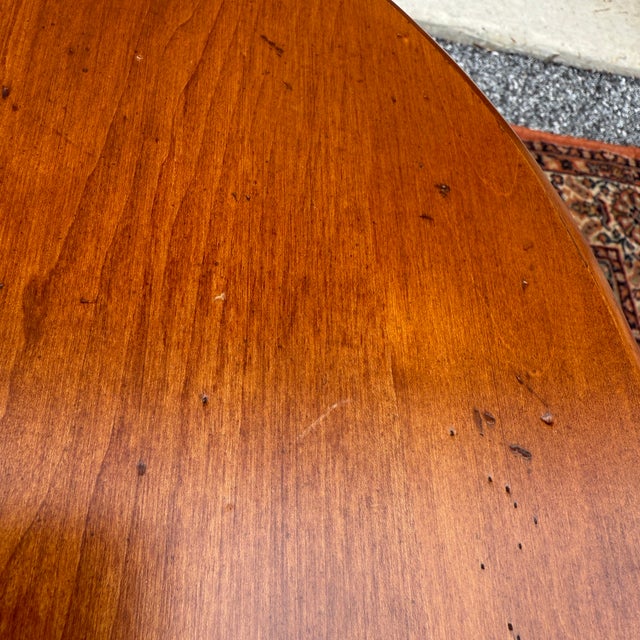 Ethan Allen Country Crossings Traditional Farmhouse Solid Maple Candle Stand Side Table (17-8415 Cinnamon) For Sale - Image 11 of 11