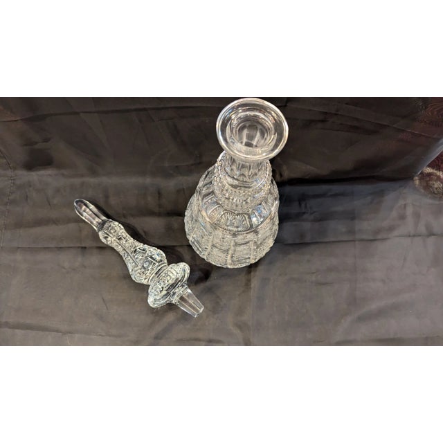 Large 1980s Cut Crystal Decanter For Sale - Image 6 of 11