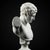 Mediterranean Hand-Carved Natural Marble Bust Sculpture – Bust of Hermes of Praxiteles For Sale - Image 3 of 4