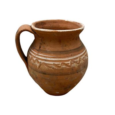 Farmhouse Antique Hungarian Folk Art Pottery For Sale - Image 3 of 5