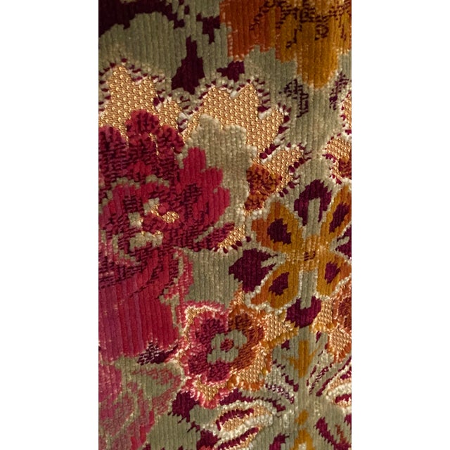 Boho Chic Vintage Hand Loomed Italian Velvet For Sale - Image 3 of 11