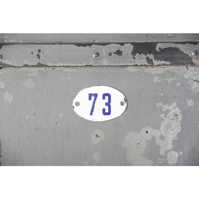 Industrial Four-Door Locker Cabinet, Czechoslovakia, 1960s For Sale - Image 18 of 18