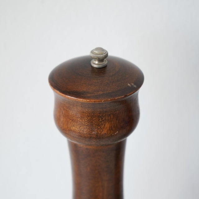 Brown Midcentury Woodcrest by Styson Japan Wood Salt and Pepper Mill For Sale - Image 8 of 10
