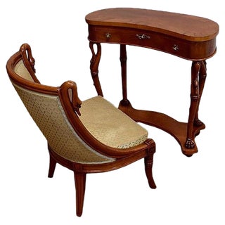 Dressing Table and Chair, 1950s, Set of 2 For Sale