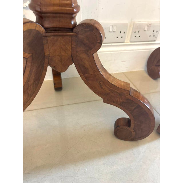 Antique Dutch Walnut and Kingwood Pedestal Torcheres, 1800, Set of 2 For Sale - Image 15 of 17
