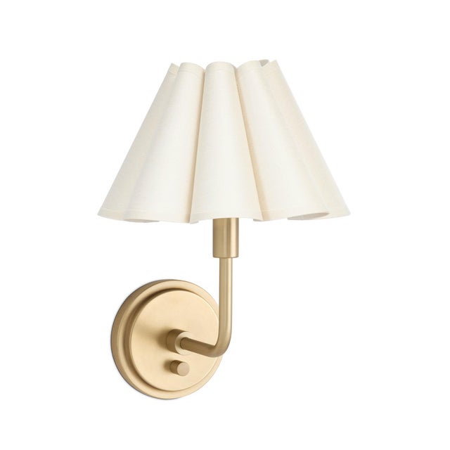 The Polly Wall Sconce brings an air of refined elegance with its single scalloped shade, casting a warm and comforting...