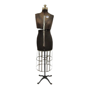 Vintage Acme Adjustable Cast Iron Collapsible Dress Form Mannequin Size A