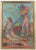 1960s Sirio Pellegrini, Earthly Paradise, Oil Painting, 1960s For Sale - Image 5 of 5