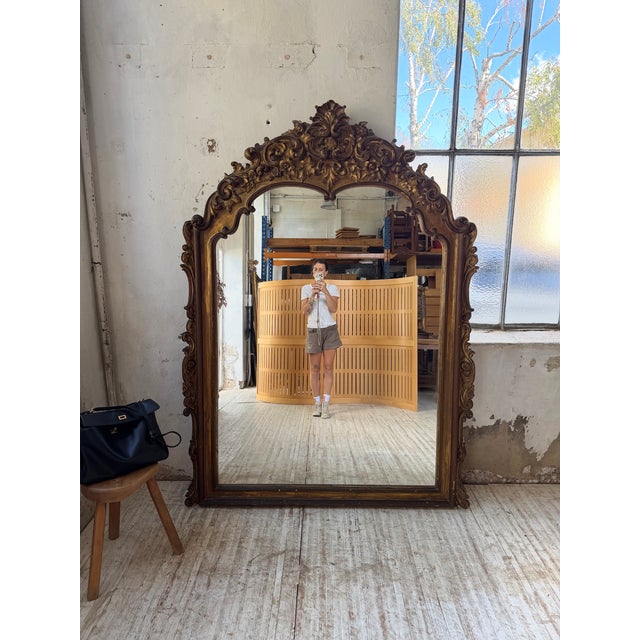 Antique Wooden Fireplace Mirror, 1800 For Sale - Image 13 of 18