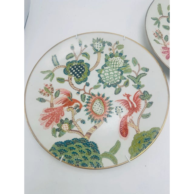 Chinoiserie Decorative Plates, a Pair For Sale - Image 4 of 6