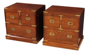 20th Century English Naval Bedside Tables, 1960s, Set of 2