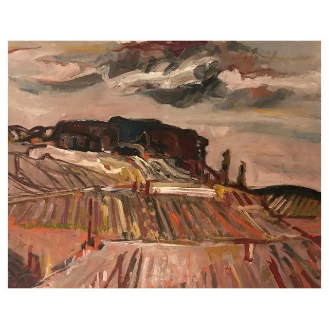 Jean Krillé, Tableau No. 74, Oil on Wood, 1989 For Sale