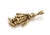 Mid 20th Century Diamond & Gems 9k Yellow Gold Animated Large Clown Charm Pendant For Sale - Image 4 of 6
