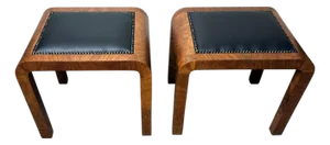 Mid 20th Century Art Deco Pair of Austrian Stools