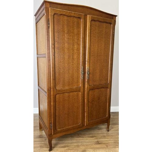 French Louis XVI Wardrobe in Oak For Sale - Image 3 of 13
